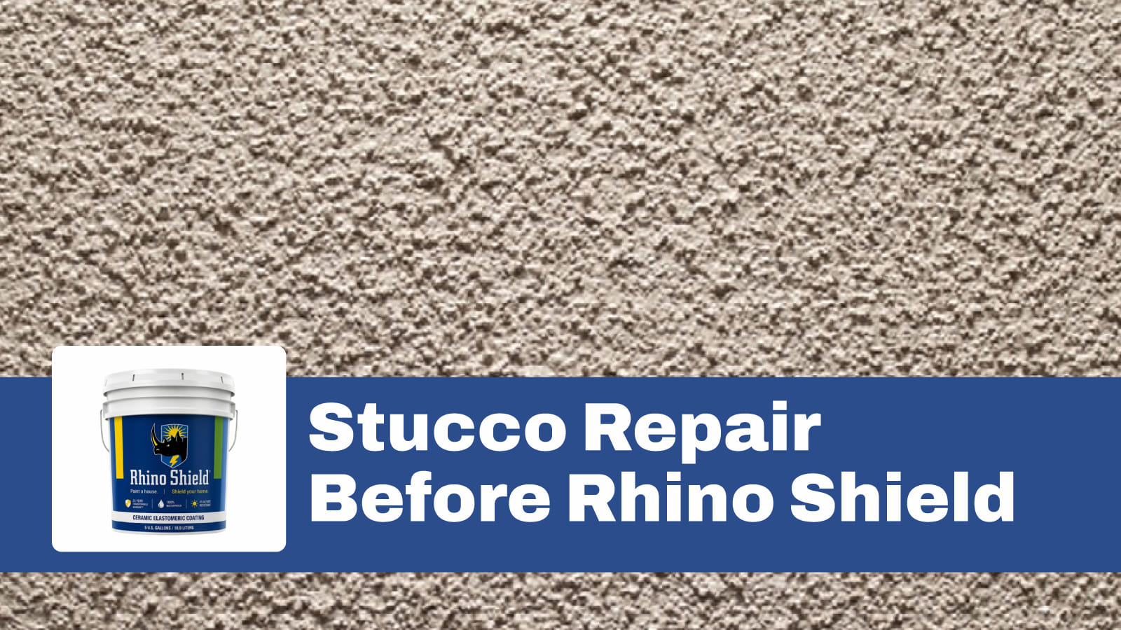 Stucco Repair Before Rhino Shield